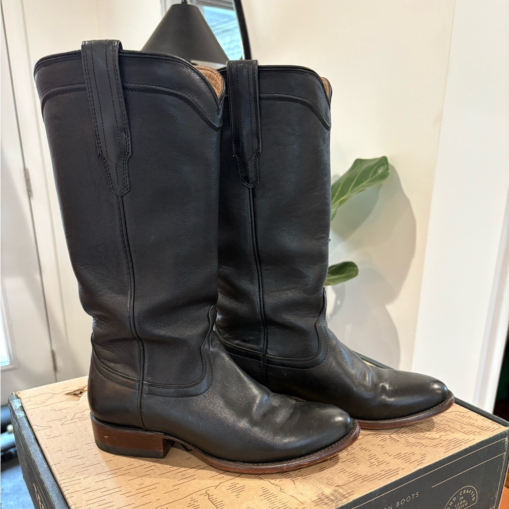 Tecovas Women’s Black Leather Tall Boots
